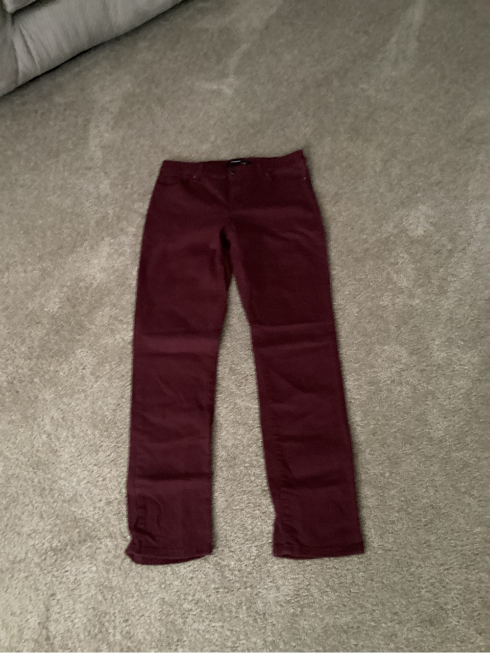 Bandolino Women's Straight Leg Pants Burgundy
